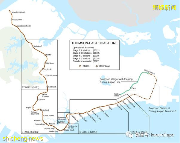 新加坡又有地铁线将通车，10万名居民出行更便利