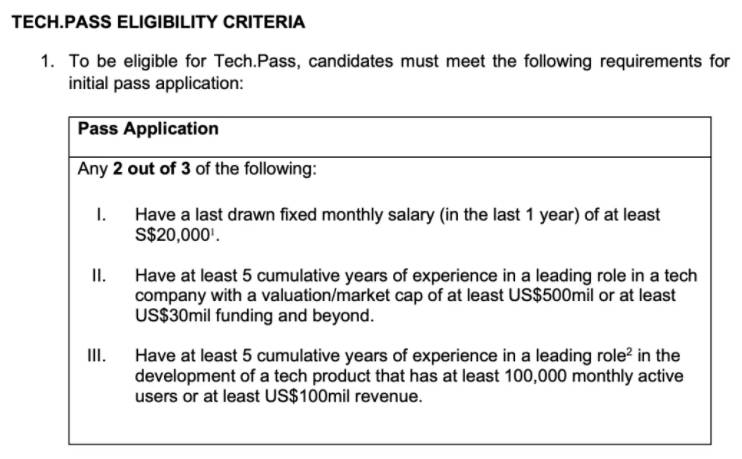 新加坡第四种工作准证Tech Pass横空出世！全球招募科技大神，申请门槛简直是