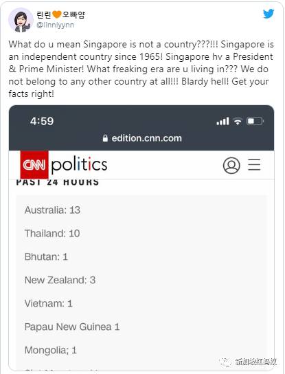 美國CNN是烏龍還是地理常識太差？　竟稱新加坡不是一個國家