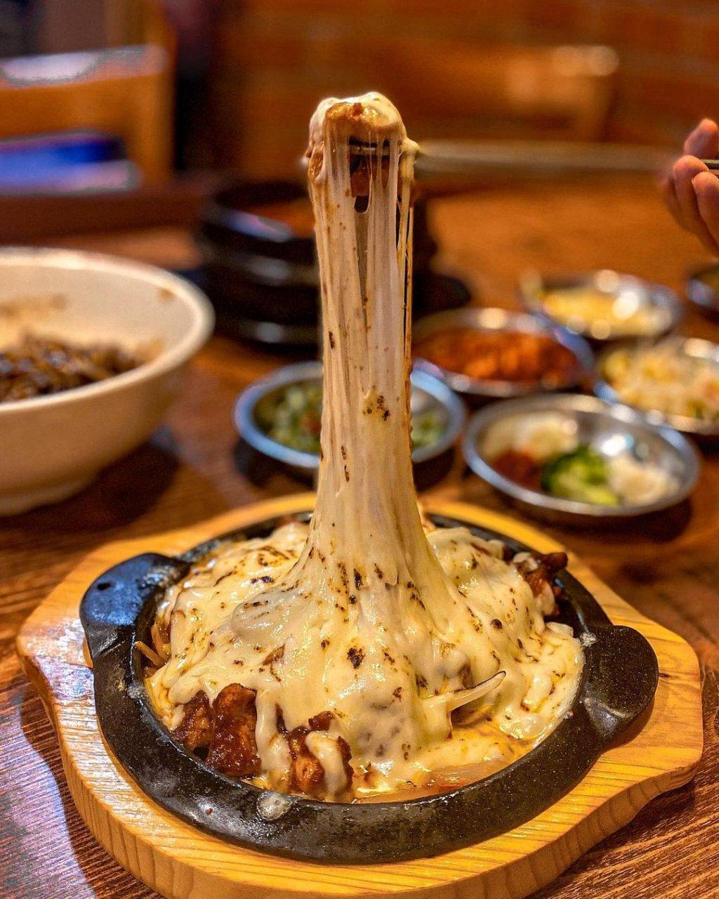 HoHo Korean Restaurant芝士辣炒鸡肉🧀超强拉丝、香辣微甜，刷爆你的卡路里😈 