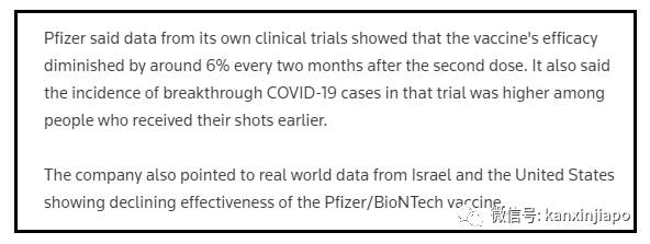 辉瑞2个月效力下降6%！网友爆料：“最终还是逃不掉，我还是确诊了”