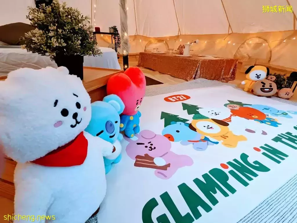 Line Friends BT21空降星耀樟宜🤩驚現4.5米高的巨型裝置，還有周邊商品、野餐&露營配套