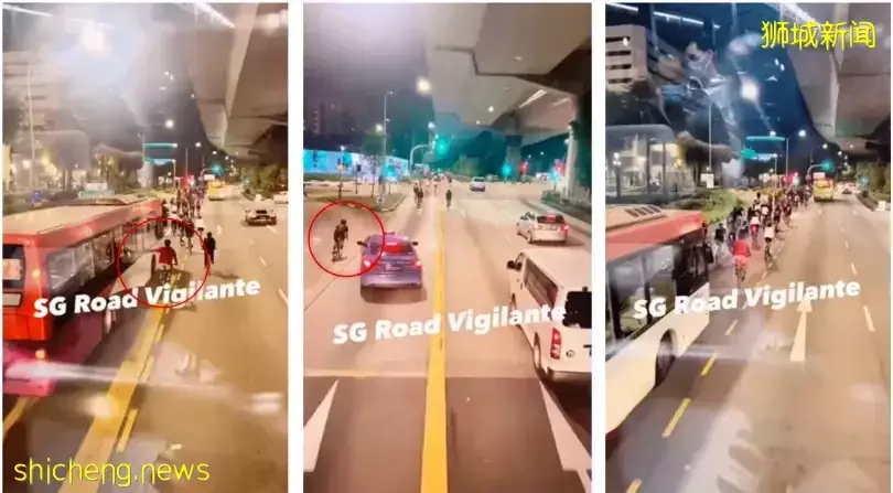 脚车骑士霸公路挡巴士 引网民热议和炮轰