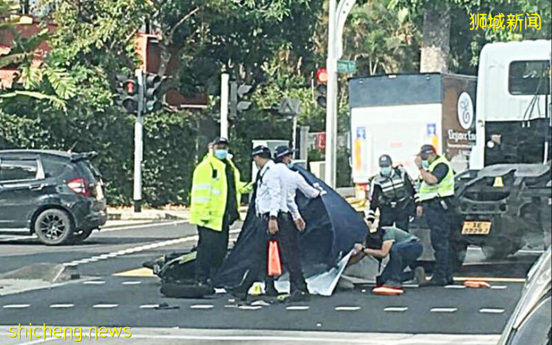 機車與拖車頭相撞 騎士喪命