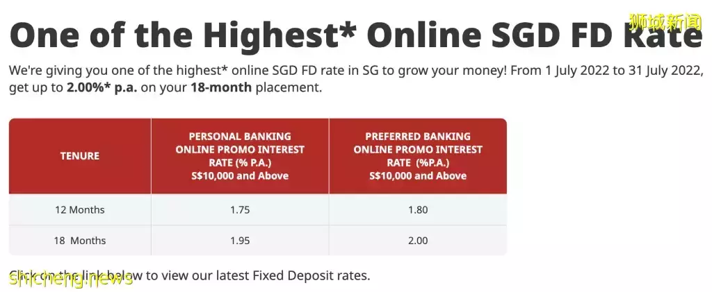 高质量存钱方式！新加坡各大银行定期存款利率盘点 