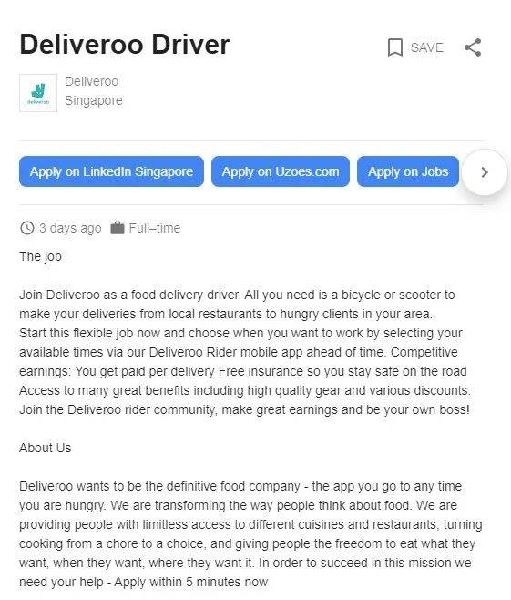 Deliveroo：上市成功将为送餐员发花红，每人最高可获1万8500新元