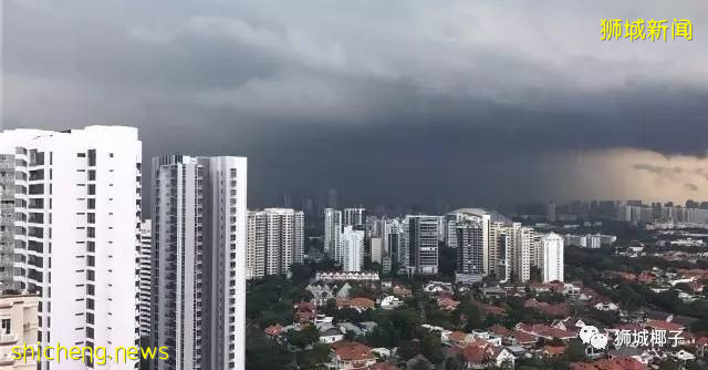 今天，新加坡被大暴雨淹没了