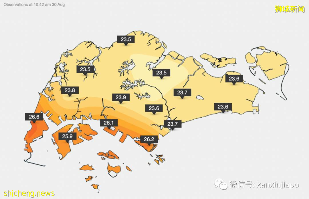 冷飕飕～新加坡狂降雨，最低温度降至21°C