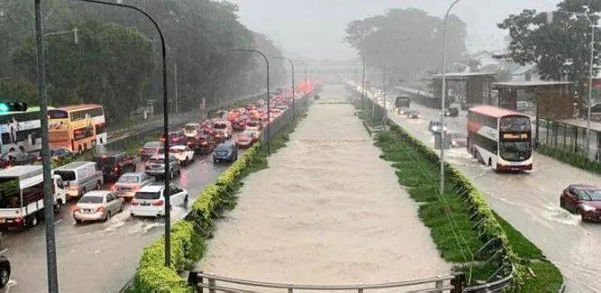 新加坡公路变泳池！接下来两周均为多雨天气