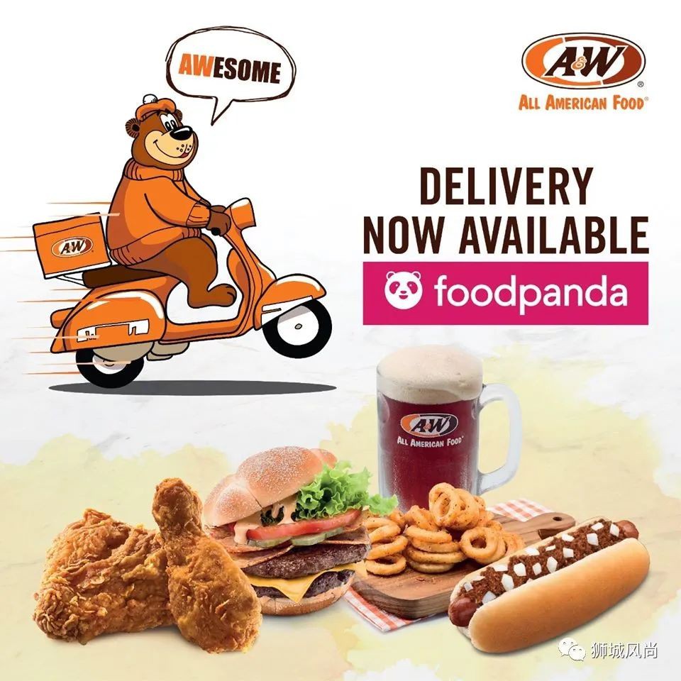 A&amp;W Singapore now offers home delivery