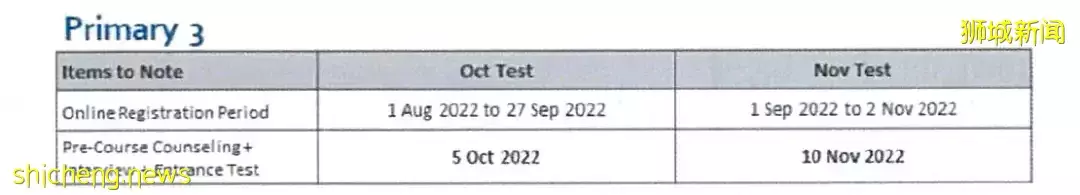 新加坡三育中小學2022又一波入學考試日期公布了！抓緊機會，快准備起來