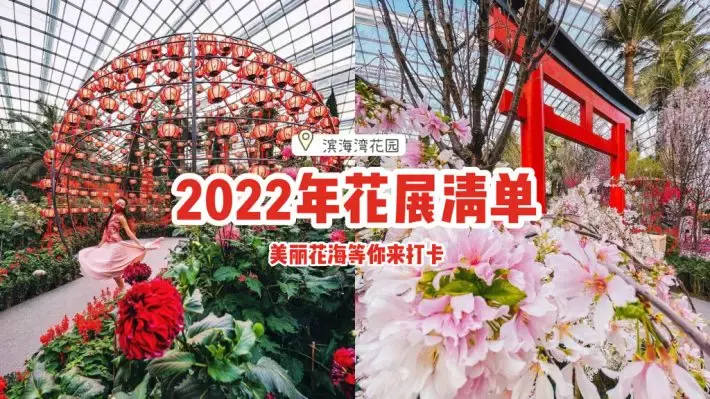 爱花之人快收藏💌2022年滨海湾花园花展报你知！大丽花之梦+樱花展+向日葵展如约而至🌼