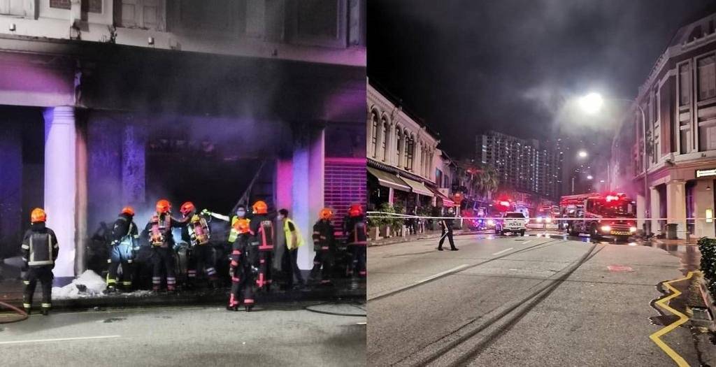 新国年初二惨祸 车撞店屋后爆炸 5人当场死