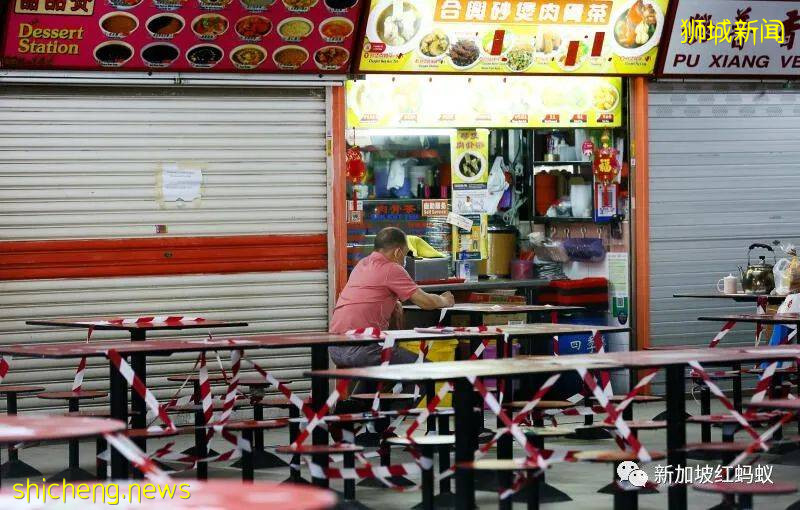 獅城疫情升溫禁止堂食　不會使用送餐平台的年長小販生意慘淡