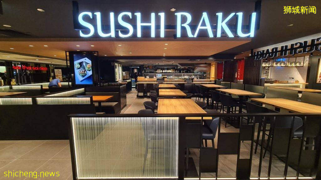 香港知名連鎖日料餐廳 Sushi Raku開到新加坡 .