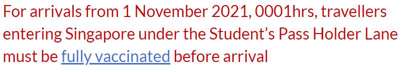 新加坡 11月1日起 ，留学生入境新加坡前需完成疫苗接种