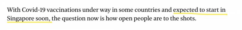 疫苗馬上來了！新加坡多數受訪者表示願意接種，原因竟然是這樣