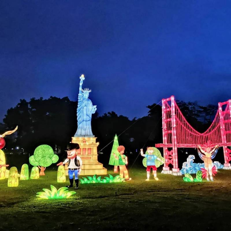 裕廊湖公園“明天會更好”愛心燈會，放天燈水燈、打卡世界“地標”迎接美好新年