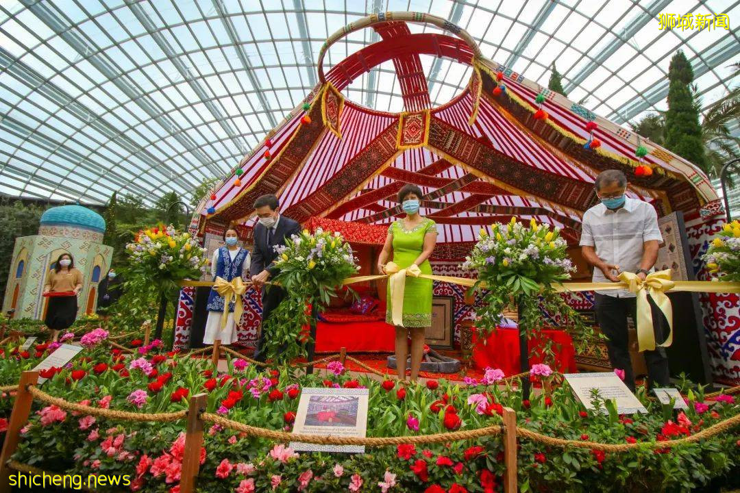 新加坡滨海湾花园郁金香花展绚丽登场！带你穿越到哈萨克！去游牧，去流浪