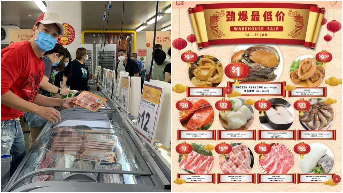 新年特卖会批发价提供 $1 元鲍鱼、上等肉类等 (直到1月30日)