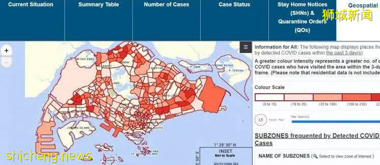 新加坡这12个地区最多感染者到访