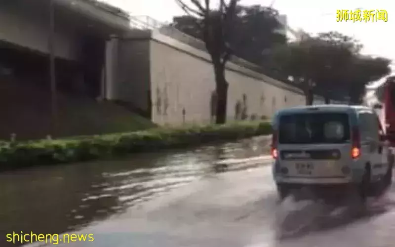 全岛多处大雨倾盆 部分地区淹水约1小时