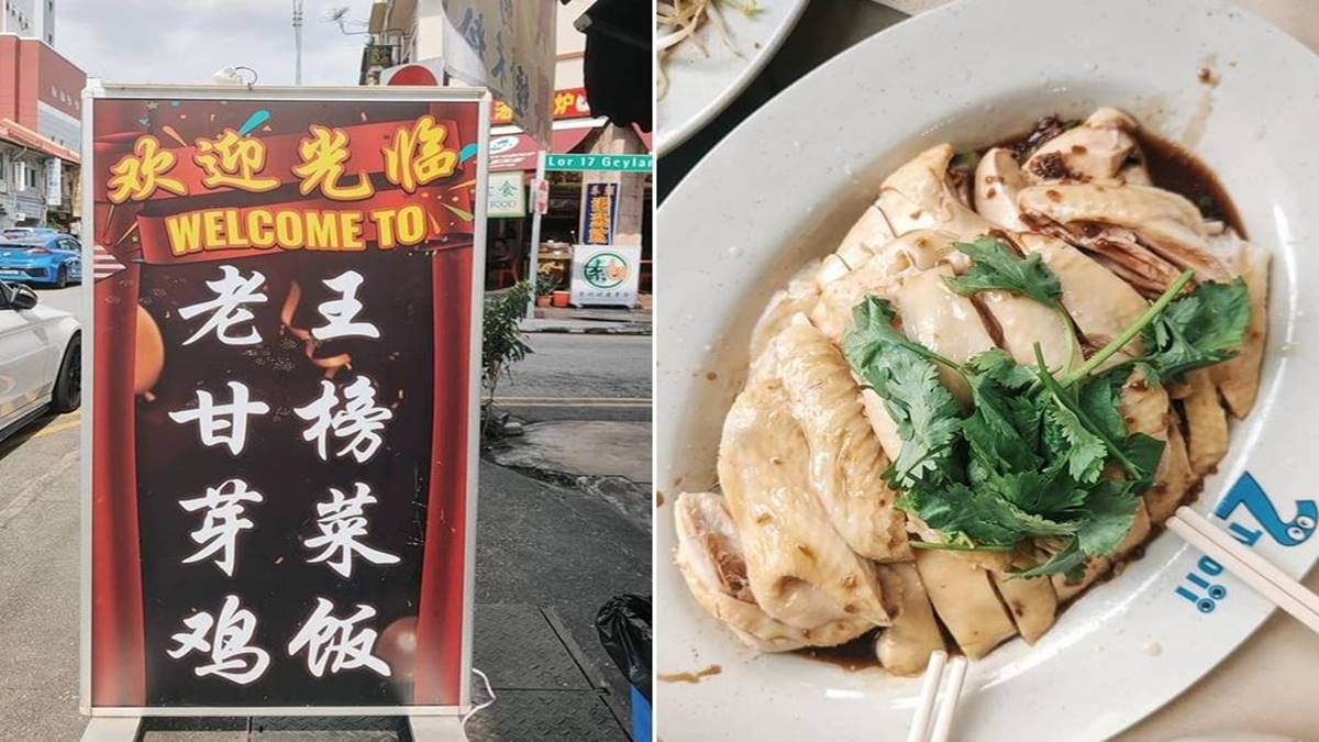 老王甘榜芽菜鸡饭；Geylang闻名世界美食怡保豆芽鸡