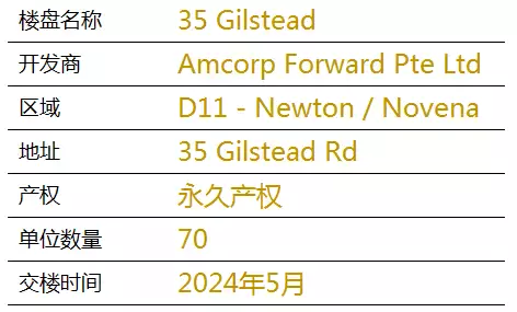 新加坡 35 Gilstead【D11區 黃金地段 稀有永久地契 完善配套的市中心度假豪宅】