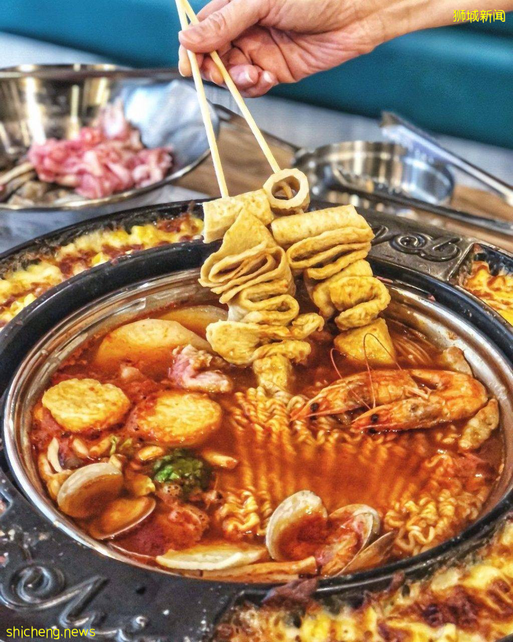 “90 Minutes”$14.90++畅吃韩式年糕火锅🥘30多种食材、七种酱料汤底，自助餐走起