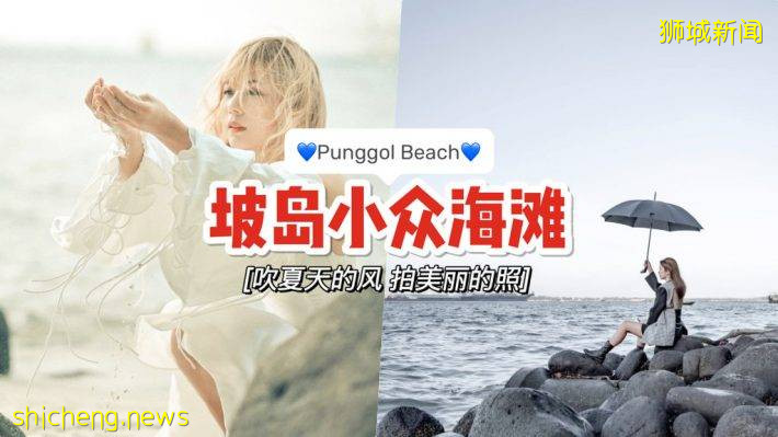 小众海滩打卡🌊 Punggol Beach布满小石子的海滩！享受微风轻佛、观赏海岸景色✨