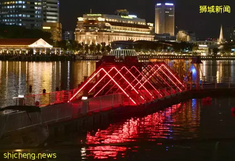 新加坡滨海湾举办灯光艺术展照亮夜景，即日起全民免费入场