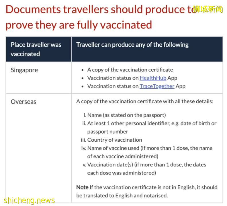 【重要】2021年11月1日起 ，长期准证入境新加坡需接种疫苗