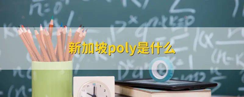 新加坡Poly 是什么