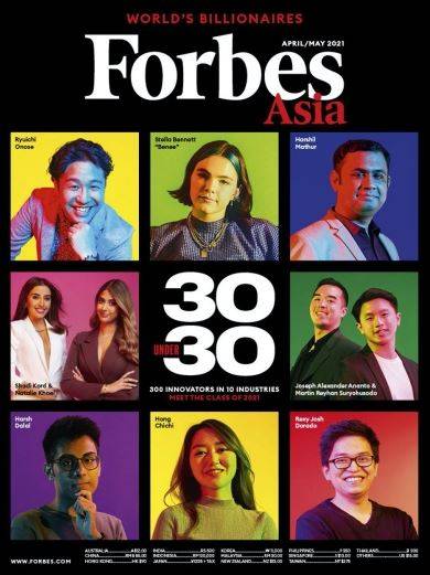 一名僅19歲新加坡科技CEO加入2021年”福布斯”榜單