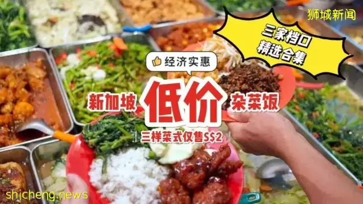 S$2就能饱餐一顿💪🏻 新加坡这3个地方能找到真正“经济”的杂菜饭