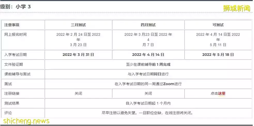 考試安排更新！2022新加坡三育中小學5月入學考試安排出爐