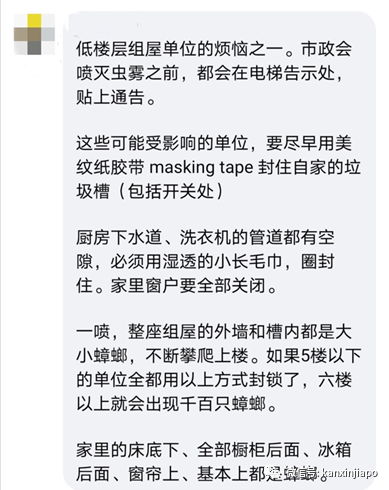 市镇会消毒垃圾槽，住家反被蟑螂大军“入侵”