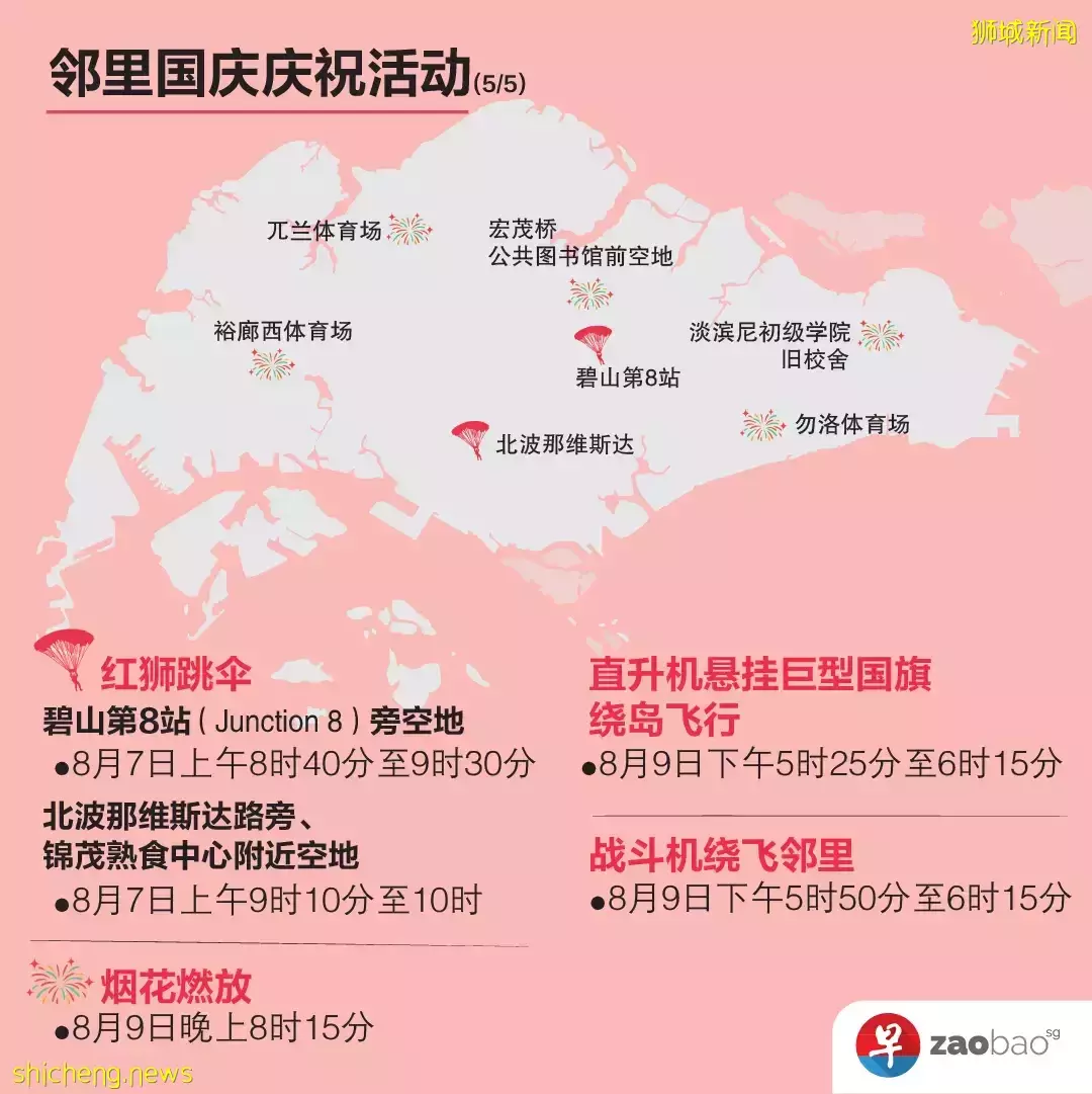 【收藏】5张图玩转新加坡国庆邻里嘉年华！参加早报活动赢国庆预演门票