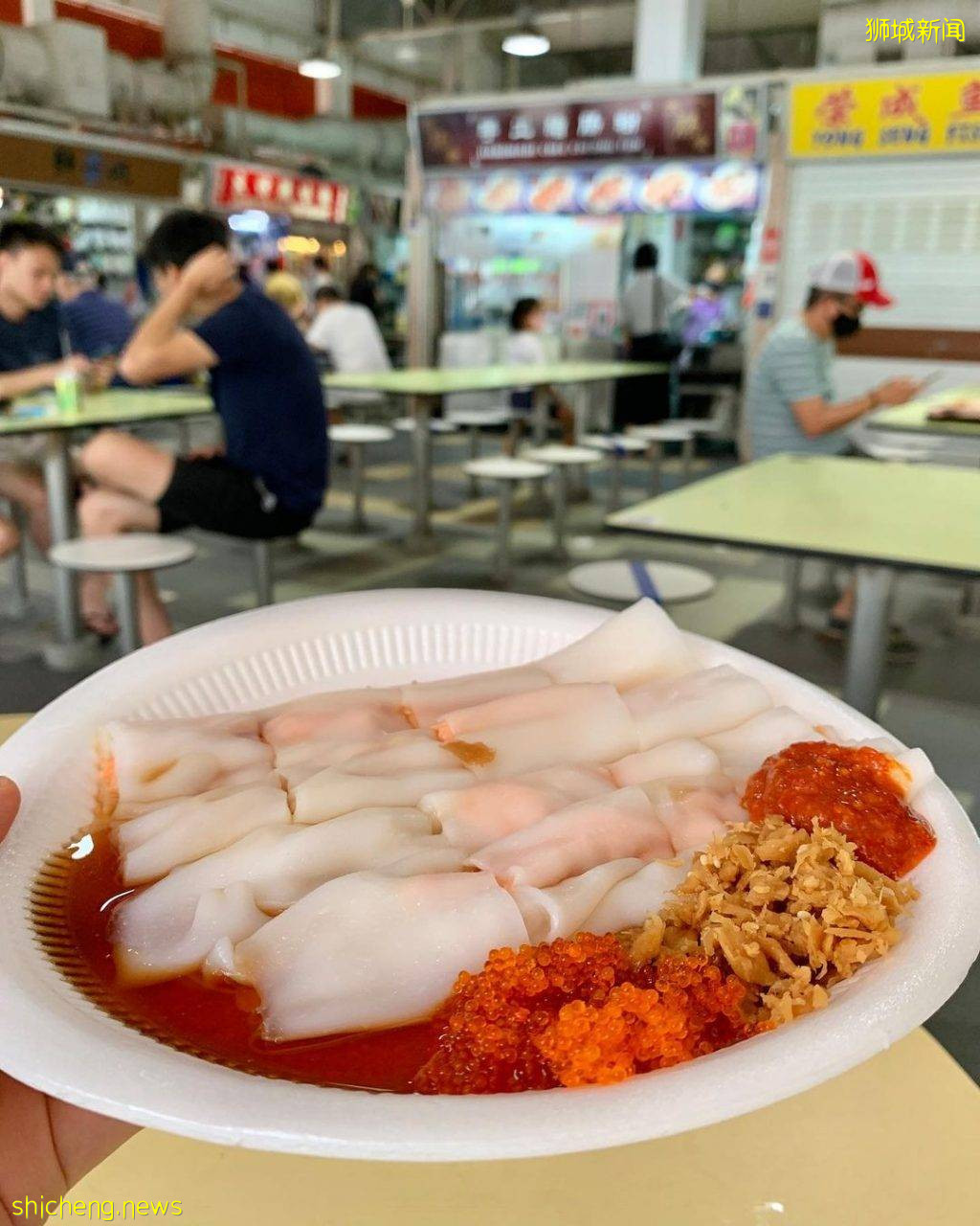 街坊美食、独特口味“大肠金手工猪肠粉”‼鲜菇+烟熏三文鱼口味+肠包肠，回头率爆表💥 