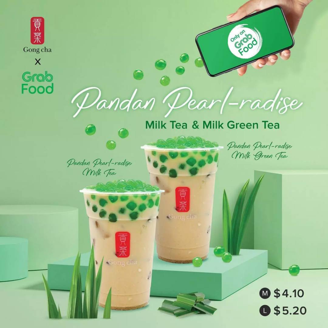 斑兰珍珠奶茶，GrabFood送到家