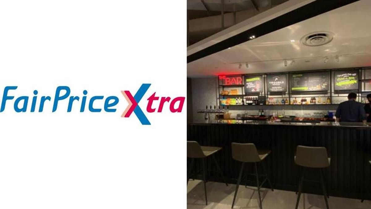 FairPrice Xtra在Parkway Parade开幕，还设有鸡尾酒吧和用餐区