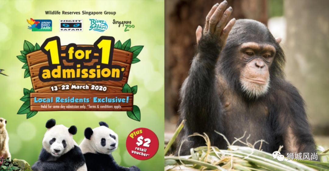 1-for-1 Singapore Zoo Admission