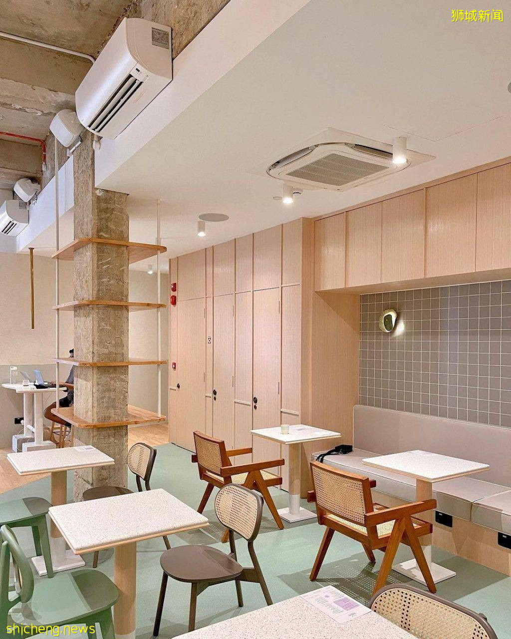 Tanjong Pagar屋顶Cafe“Canteen”📌户外阳台、螺旋阶梯，下一个网美打卡热点📷 