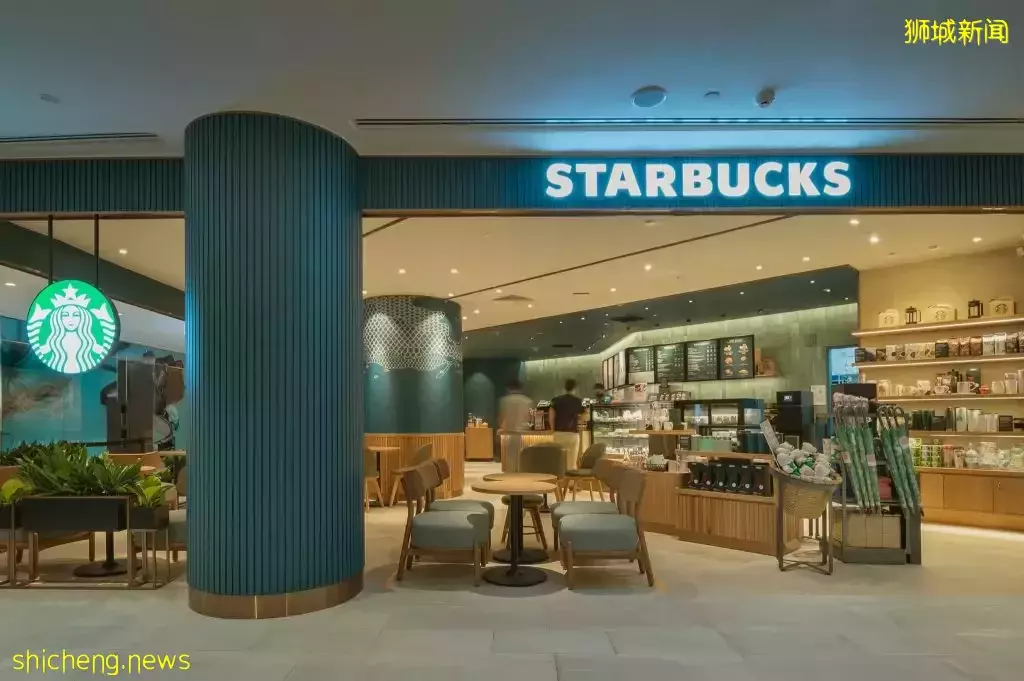 Starbucks Raffles City店换新址！小清新风格+美人鱼壁画，时尚简约的环境抢先看🎉 