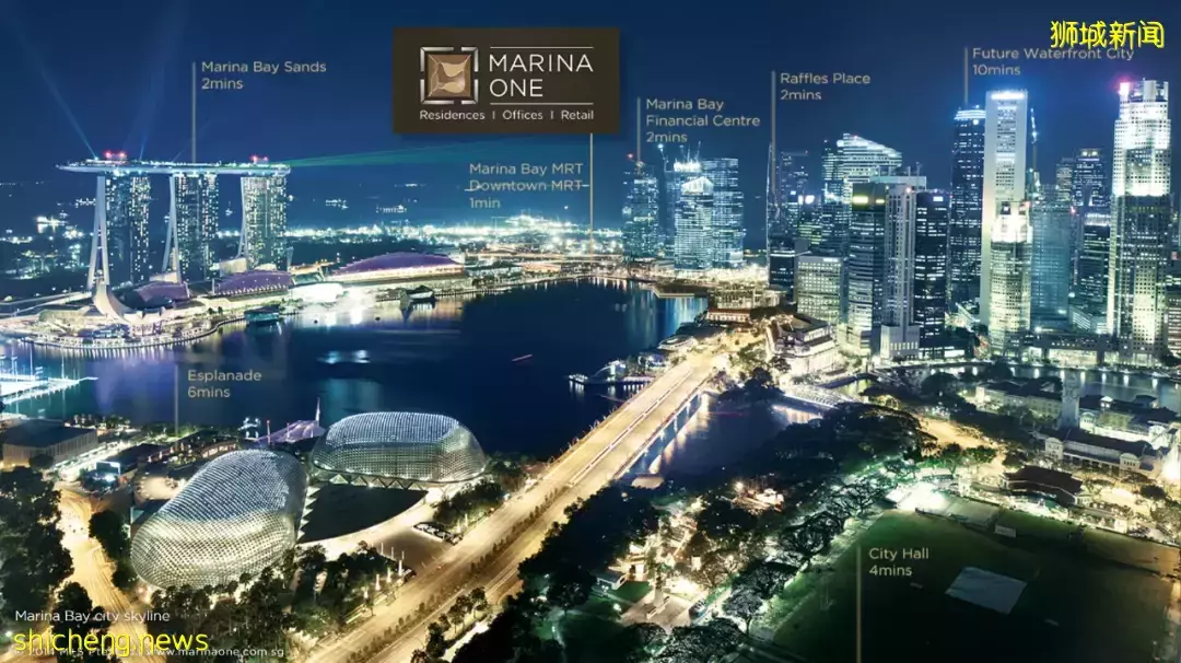 【现房促销】新加坡CBD黄金地段！670平海景楼阁Marina One滨海盛景豪苑发展商“放价”促销