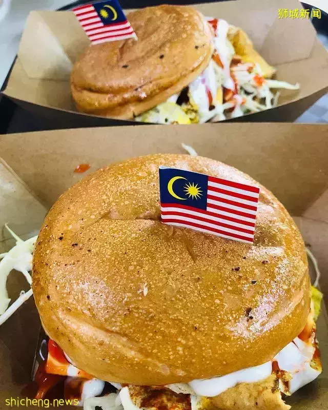 Bugis Street“堡大人”网红汉堡🍔很有马来西亚味道的Ramly Burger！平价好吃有家乡味🤤 