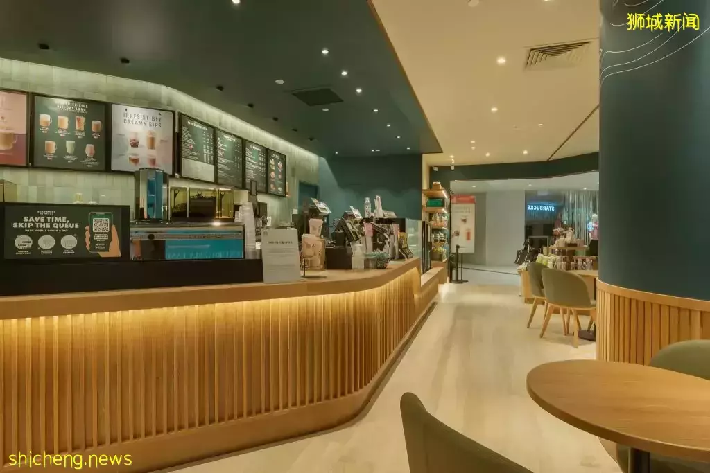 Starbucks Raffles City店换新址！小清新风格+美人鱼壁画，时尚简约的环境抢先看🎉 