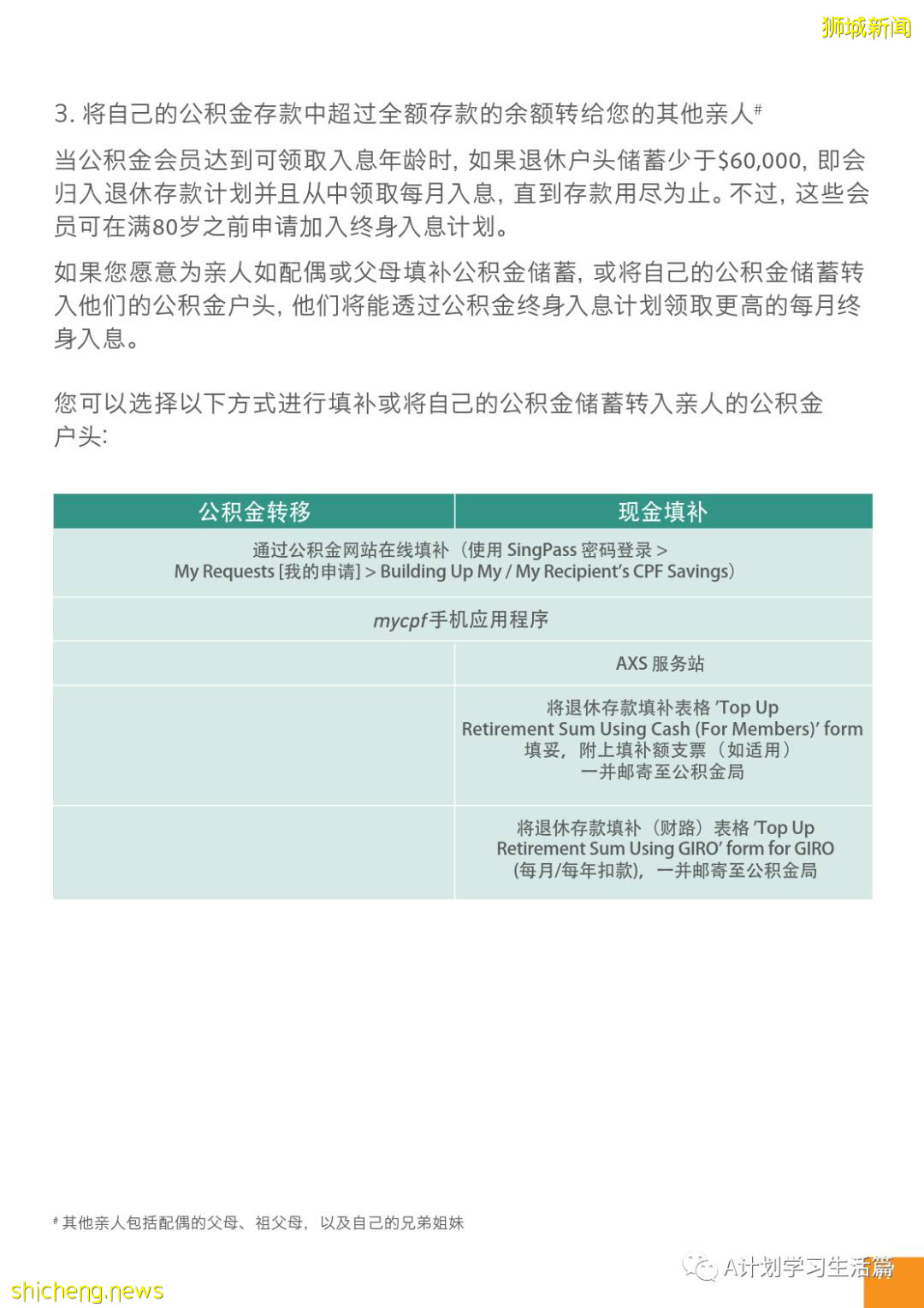 新加坡政府是如何善用公積金規劃退休養老的