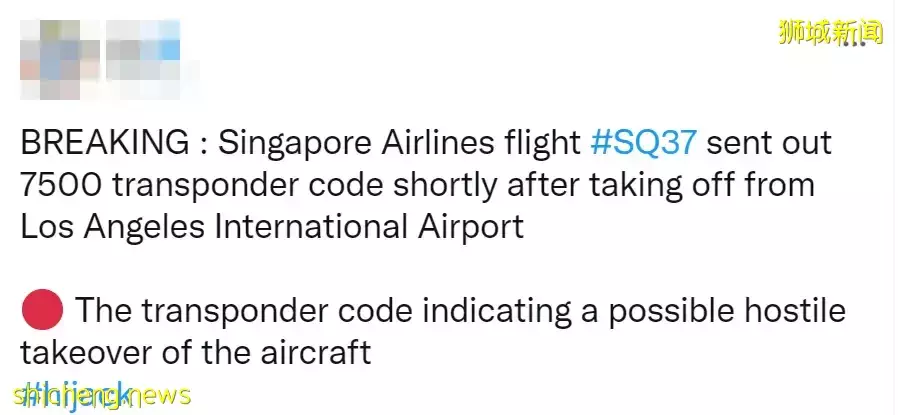 惊魂时刻！一架飞往新加坡的飞机，空中差点和其他飞机相撞