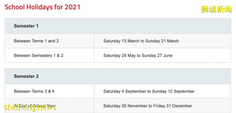通知！新加坡教育部推迟2天开学，2021学生假期是否有变化